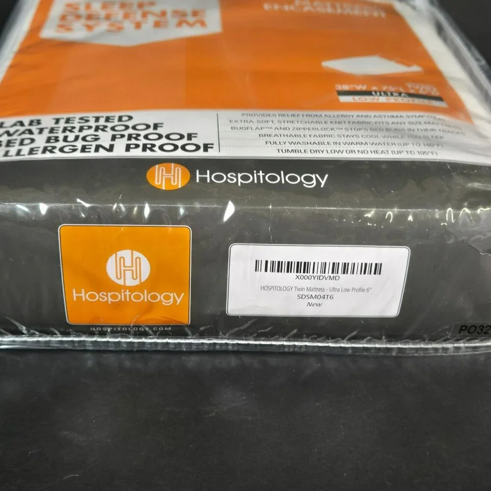 Hospitology Twin Zippered Mattress Encasement Waterproof Bed Bug Allergen Proof